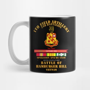 Hamburger Hill -2nd Bn 11th Artillery w Svc Ribbons Streamer Mug